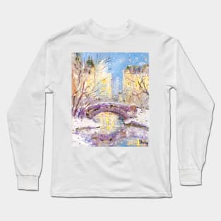 Winter in Central Park. New York Long Sleeve T-Shirt